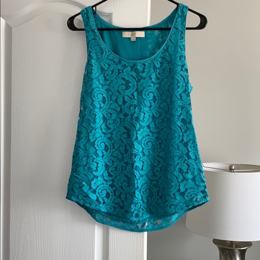 Lace Aqua Top